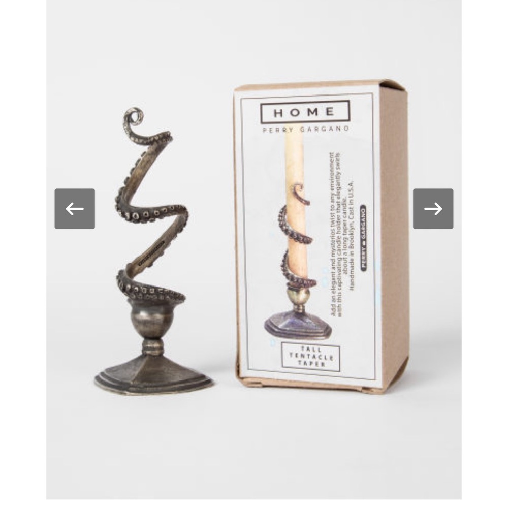 Tentacle' Tall Taper Candlestick by Perry Gargano